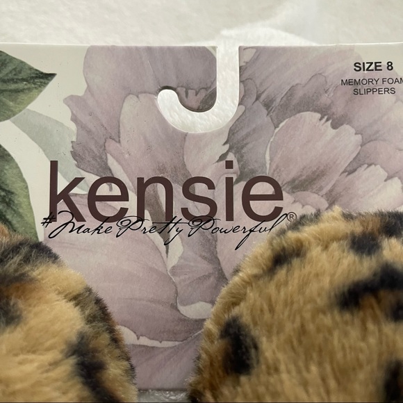 New Women’s Kensie Slingback Leopard Slippers size 8 - Picture 4 of 7